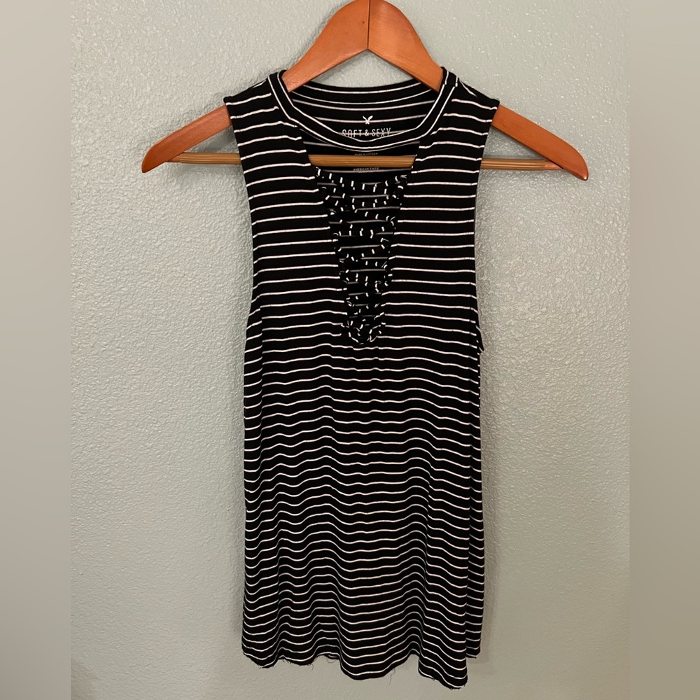 American Eagle Striped Tank